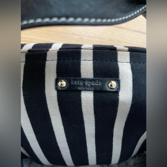 Vintage Kate Spade RARE Striped Shoulder Handbag Y2K NEW - Picture 6 of 6